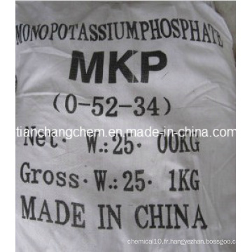 MKP Monopotassium Phosphate Min 99% Min 98% pour Industrie